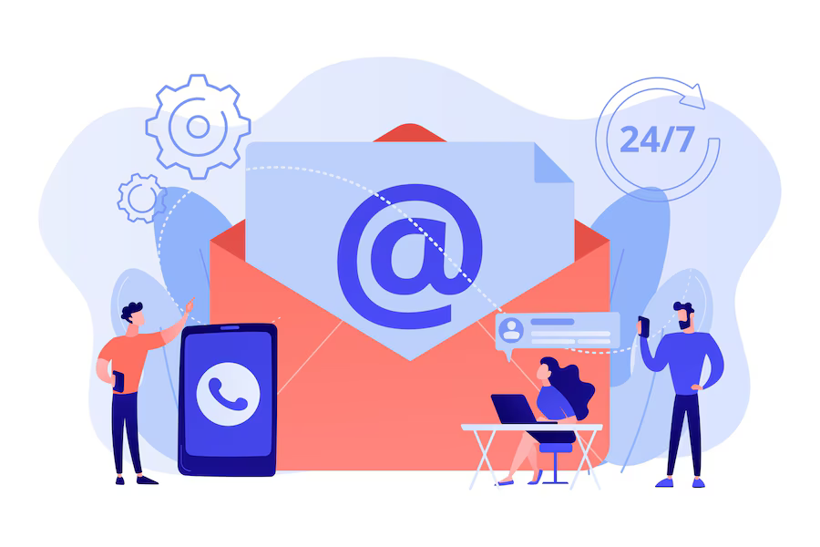Contact illustration